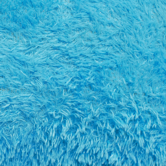 Ocean Blue Fur Carpet