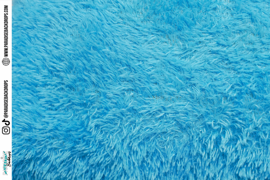 Ocean Blue Fur Carpet XL